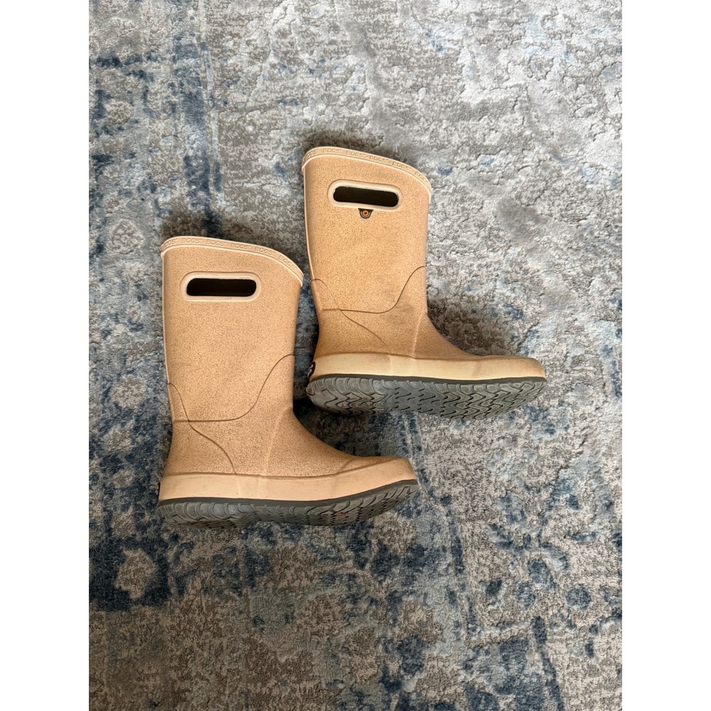 Bogs Kids Rain Boot Glitter Waterproof Rubber Boots Gold Size 1 Youth 72399-689 - Picture 6 of 7